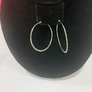 925- FAS/ Sterling Collection Silver Hoops Earring